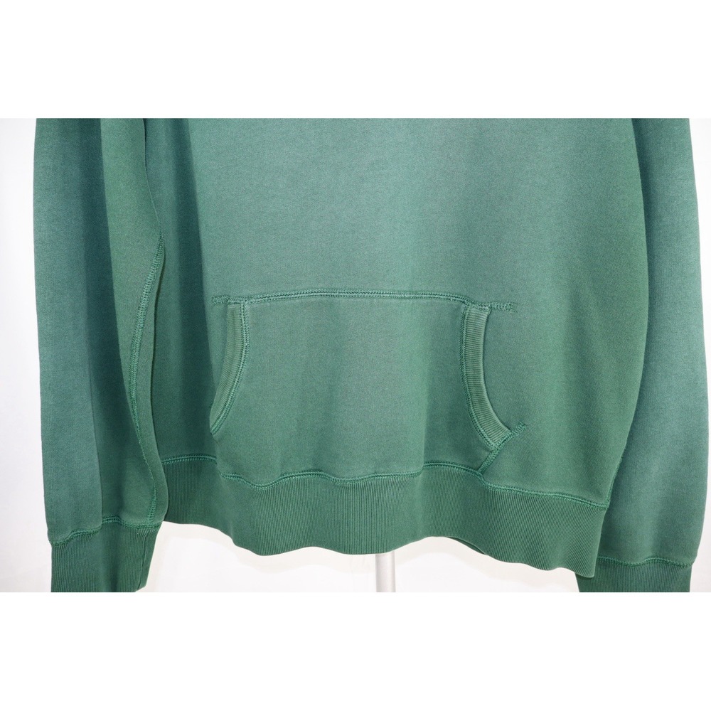 Vintage 90s Polo Ralph Lauren Hoodie Mens 2XL Green Henley Button Pullover - Picture 3 of 12